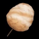 Algodón de azúcar con caramelo